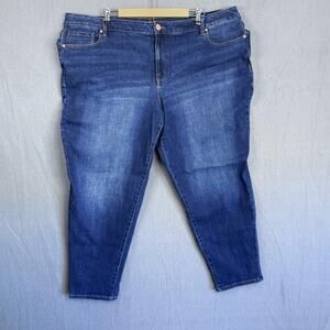 Lane Bryant Jeans Womens 22 Blue Low-Rise Boyfriend Flex Magic Waistband Stretch